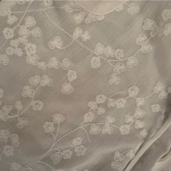 Anthropologie Maeve embroidered top‎ white - Picture 8 of 9
